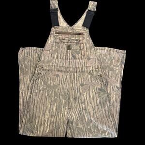 Liberty Realtree Camo Overalls Mens Large Hunting Bib Mossy Oak Style